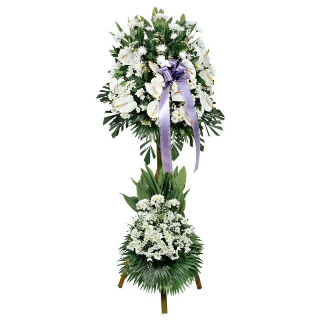 white-condolence-flowers
